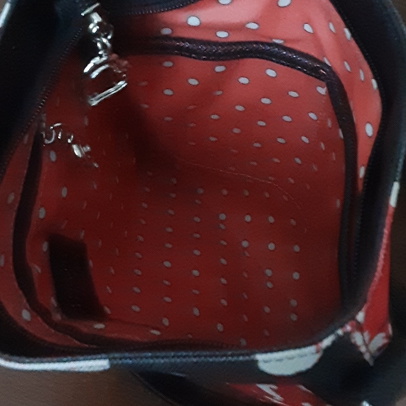 gigi hill Los Angeles crossbody bag black & red - Picture 6 of 9